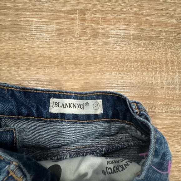 Blank NYC Blue Denim Skirt with Silver Studs - Picture 10 of 13